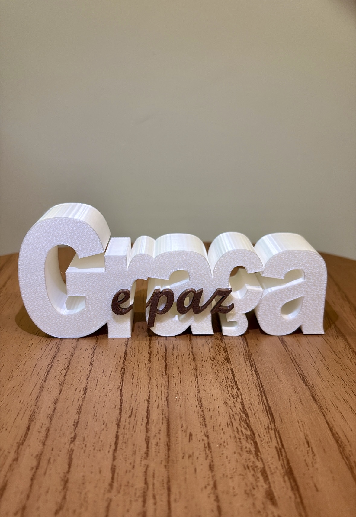 Placa Graça e paz